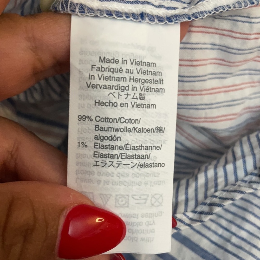 Madewell Striped Drawstring Top - image 8